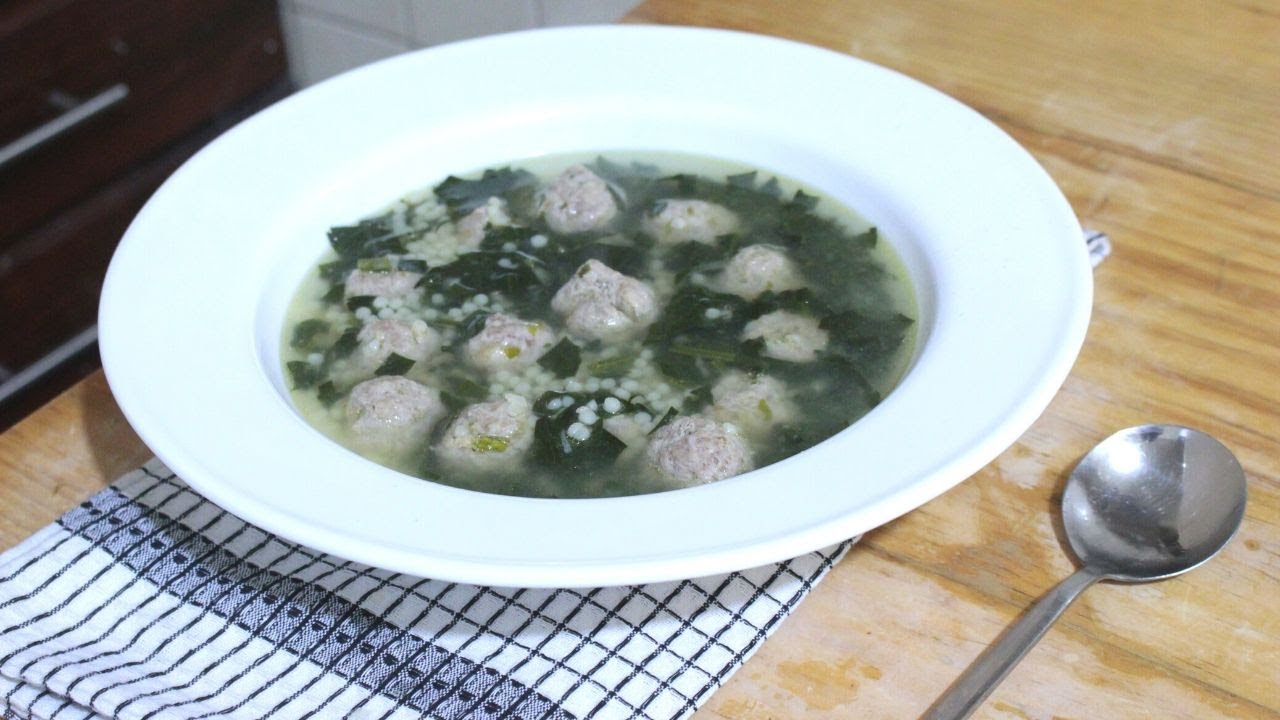 SOPA DE BODAS ITALIANA | SOPA DE MUNICIONES Y ALBÓNDIGAS | ALE DE NAVA