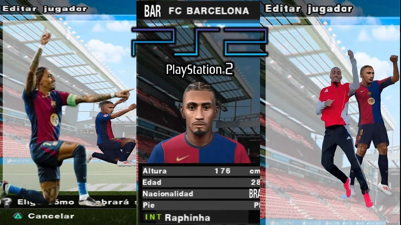PS2 RAPHINHA CELEBRACION GOL! !