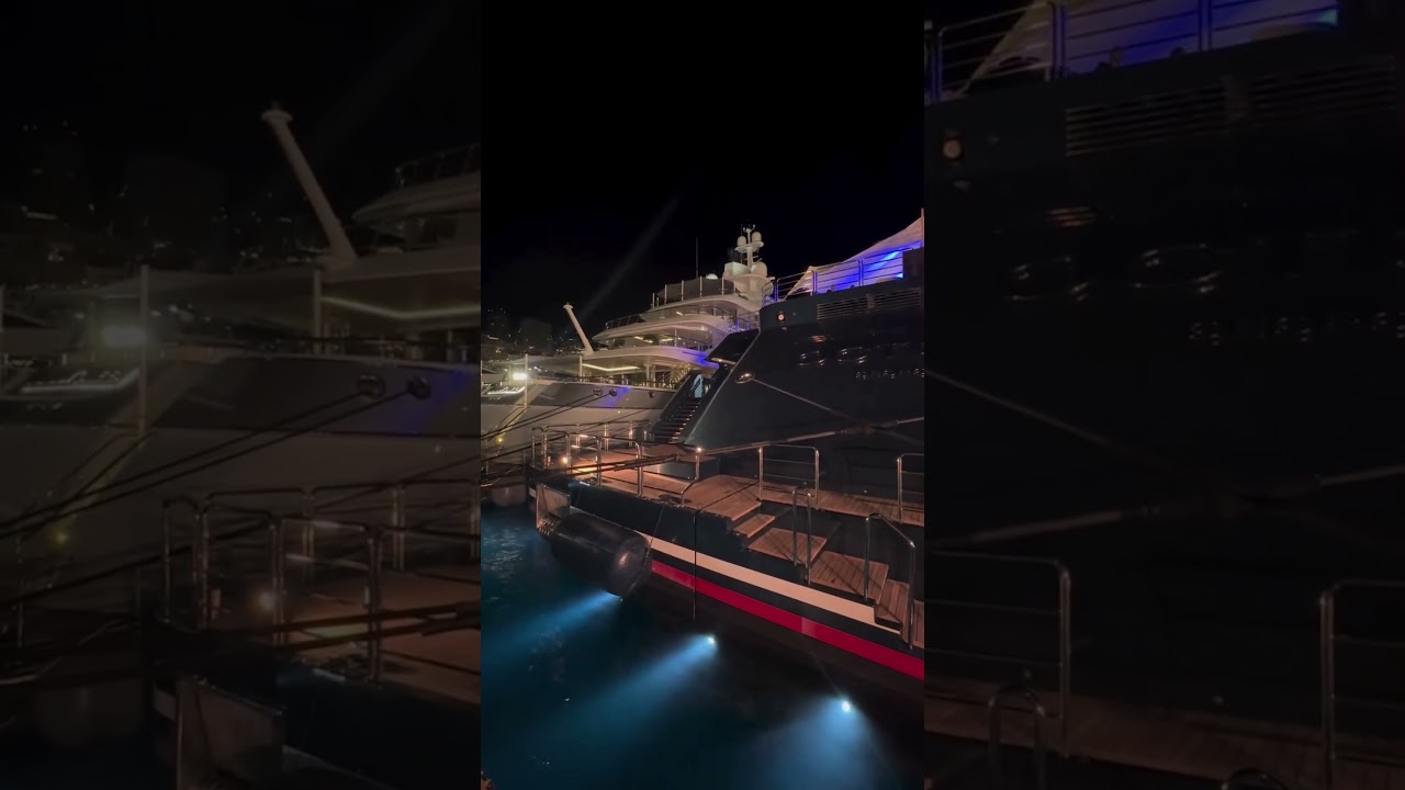 Monaco F1 Night Yacht Scene at Port Hercules | Octopus