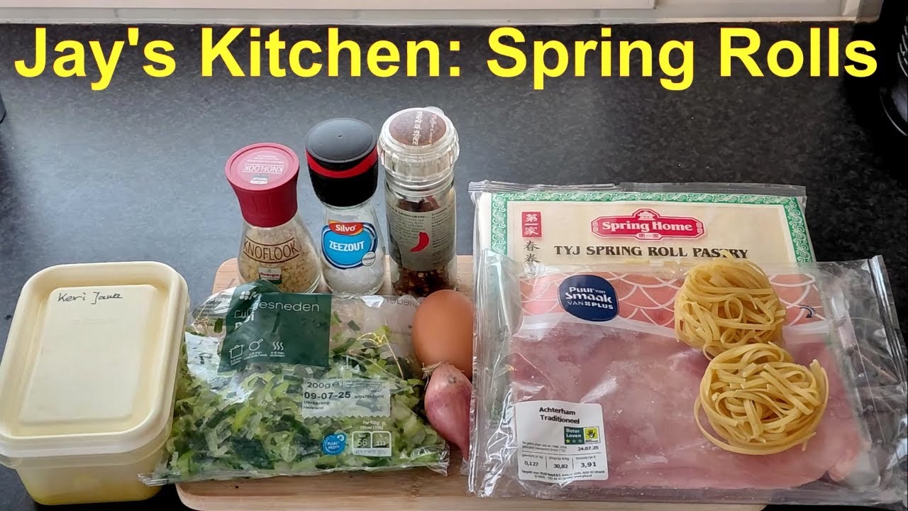 From Jay's Kitchen: Spring Rolls with Noodles 😋