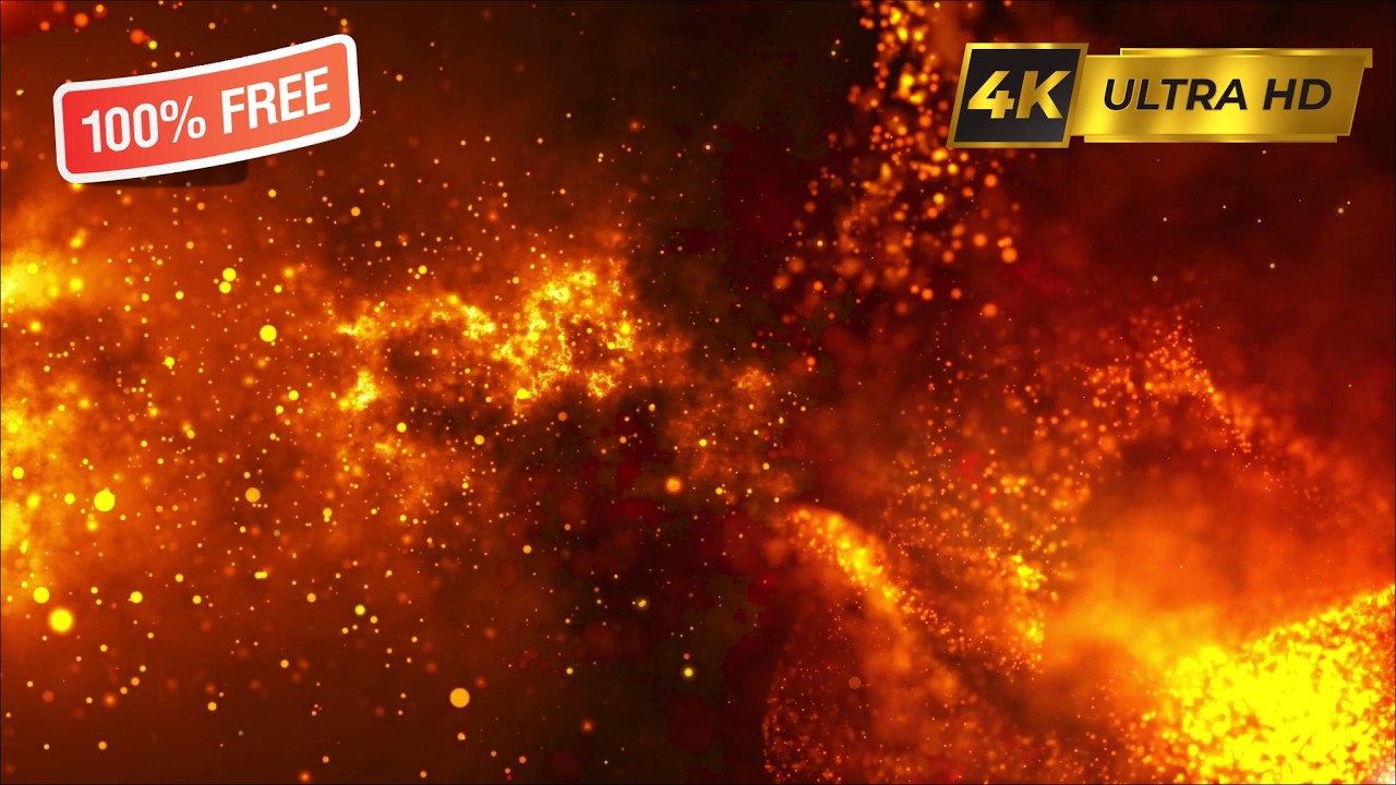 🔥 Fire Embers Overlay 4K | Cinematic Fire Particles Effect