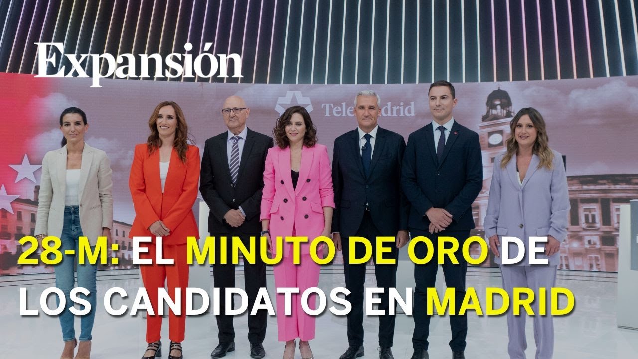 Minuto de oro de los candidatos a la Comunidad de Madrid
