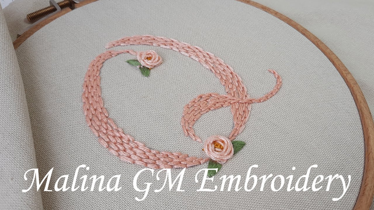 How to embroider Letter Q | Hand Embroidery
