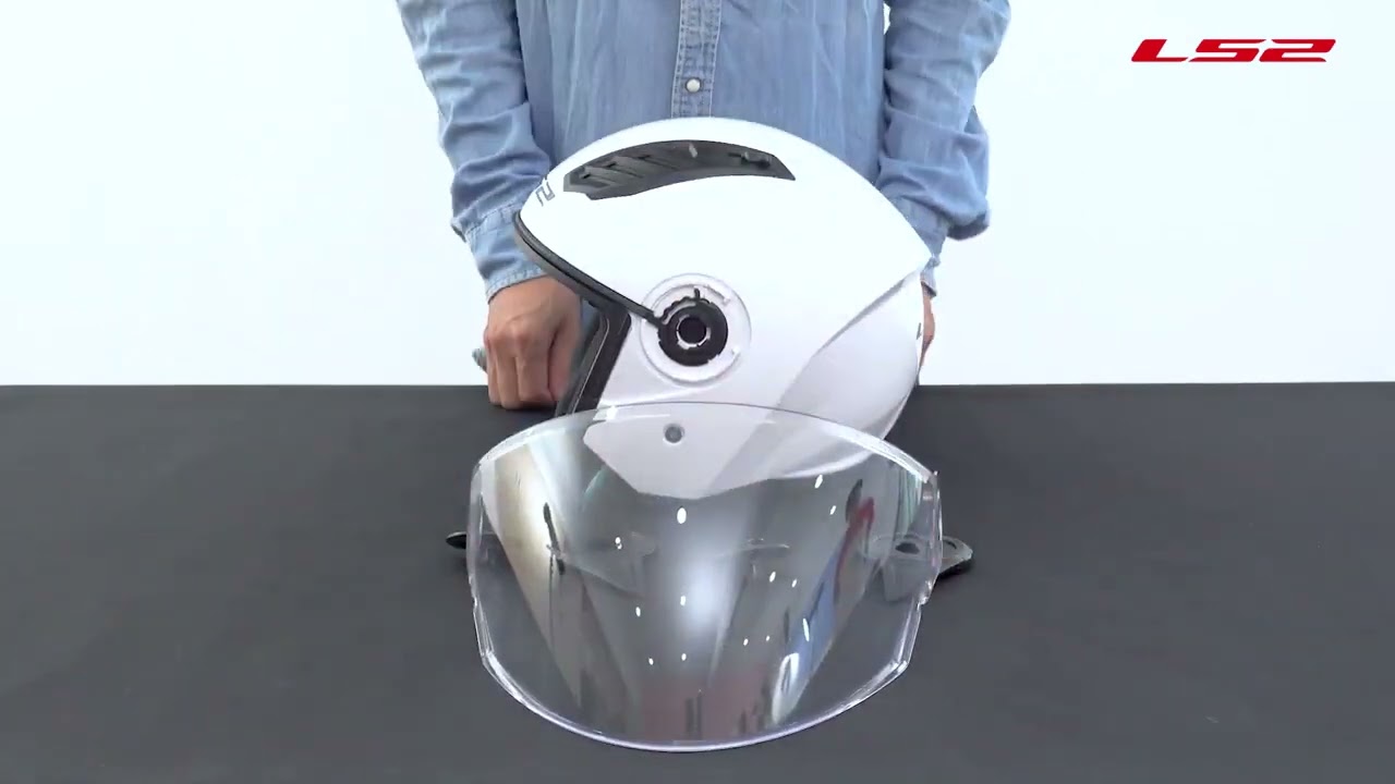 Como trocar a viseira do Capacete LS2 Airflow II