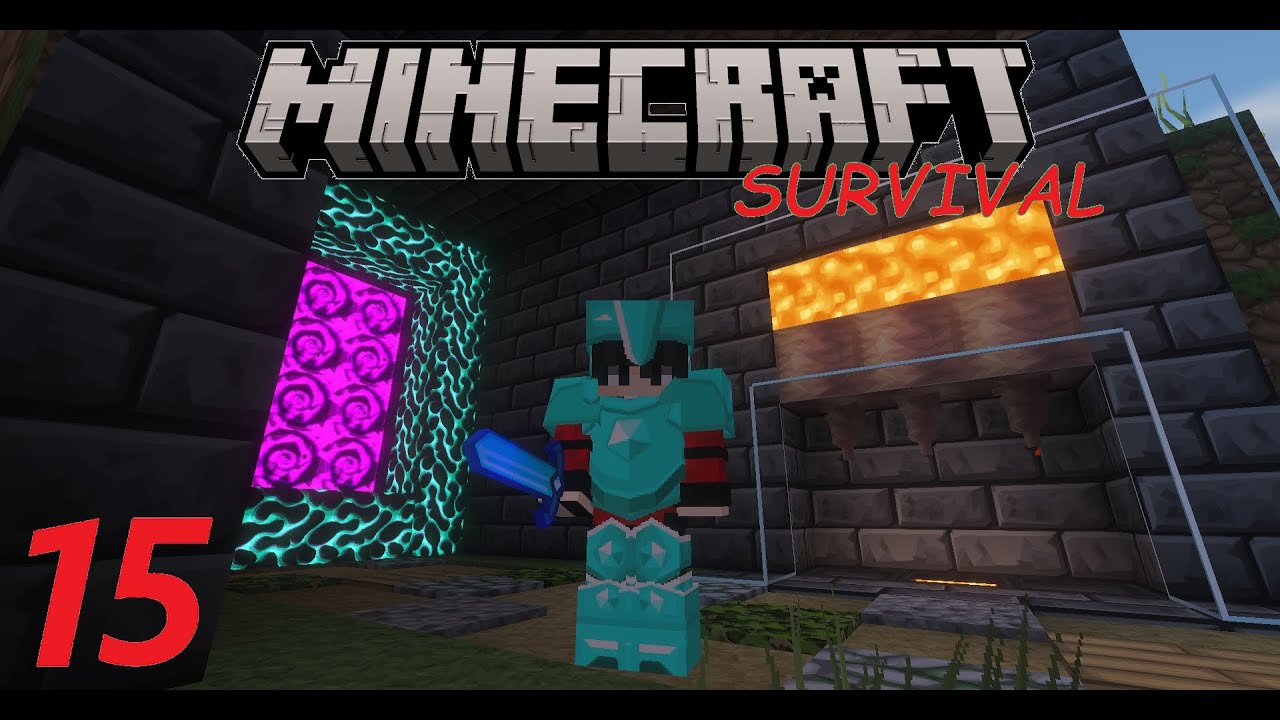 Minecraft Poradnik 1.21 - Budujemy Farmę Lawy z  Zasobów z Poprzedniego Odcinka - Survival #015
