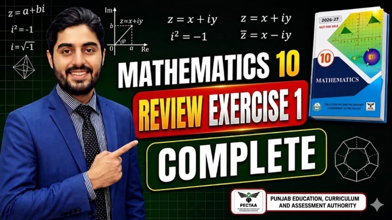 Class 10 Math New book review exercise ch 1 || punjab board || pectaa || review exercise 1 vlass 10