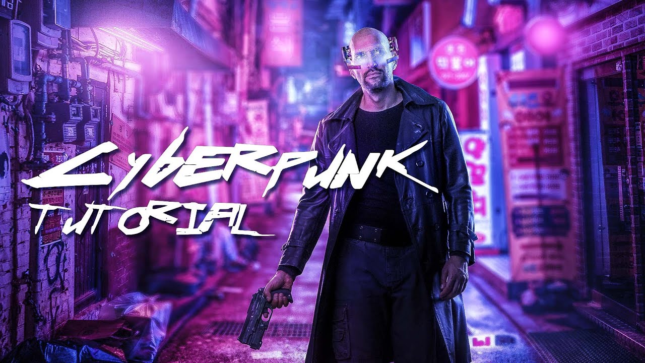 CYBERPUNK Effect in Photoshop EASILY!