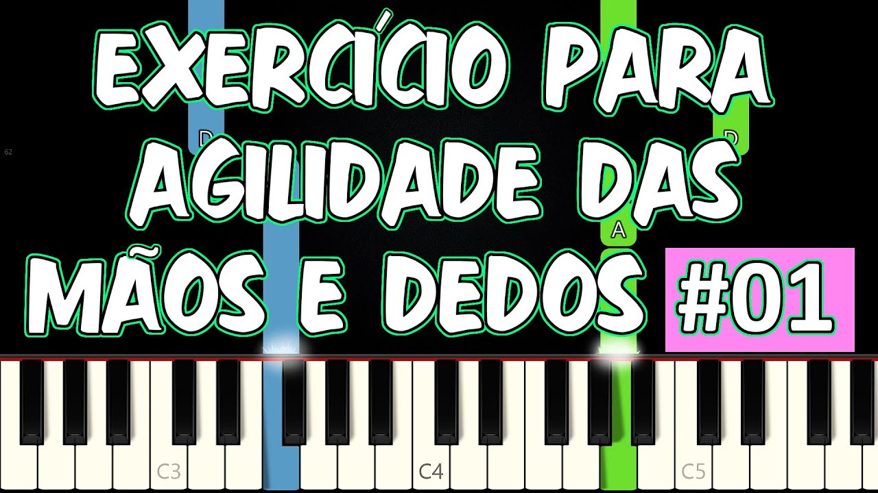 Exerc&iacute;cio Para Agilidade Das M&atilde;os No Teclado e Piano #01 | Velocidade Nos Dedos