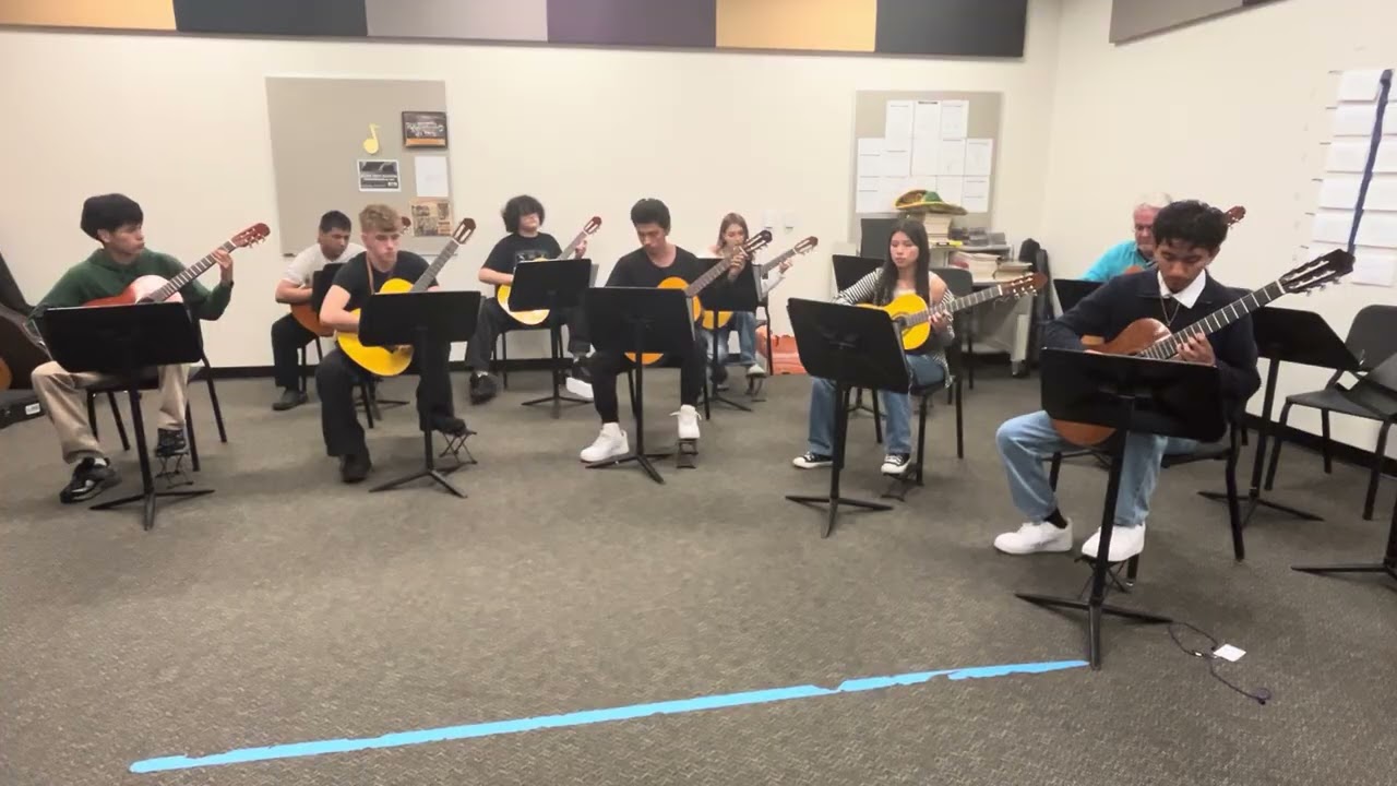 The Booker High School Guitar Ensemble lets the Albatross fly. 1.30. 2026