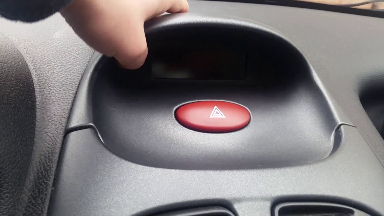 Peugeot 206 Display Beleuchtung Birne wechseln