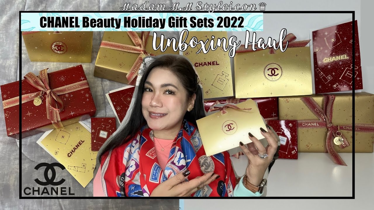CHANEL 2022 HOLIDAY GIFT SETS UNBOXING HAUL W/ PRICES |ℳ𝒶𝒹𝒶𝓂 ℳ.ℳ 𝒮𝓉𝓎𝓁ℯ𝒾𝒸ℴ𝓃 ♛