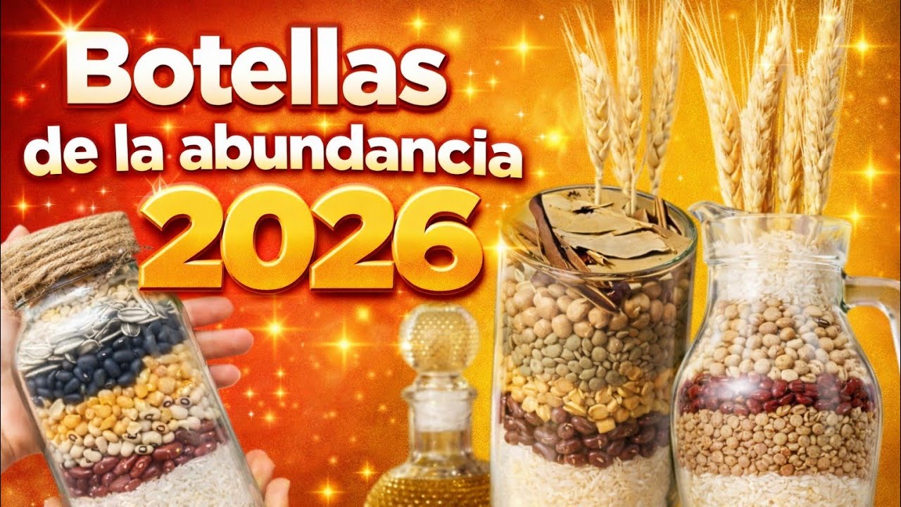 Como hacer botellas de la ABUNDANCIA 2026💵fácil y sin complicaciones.#año2026