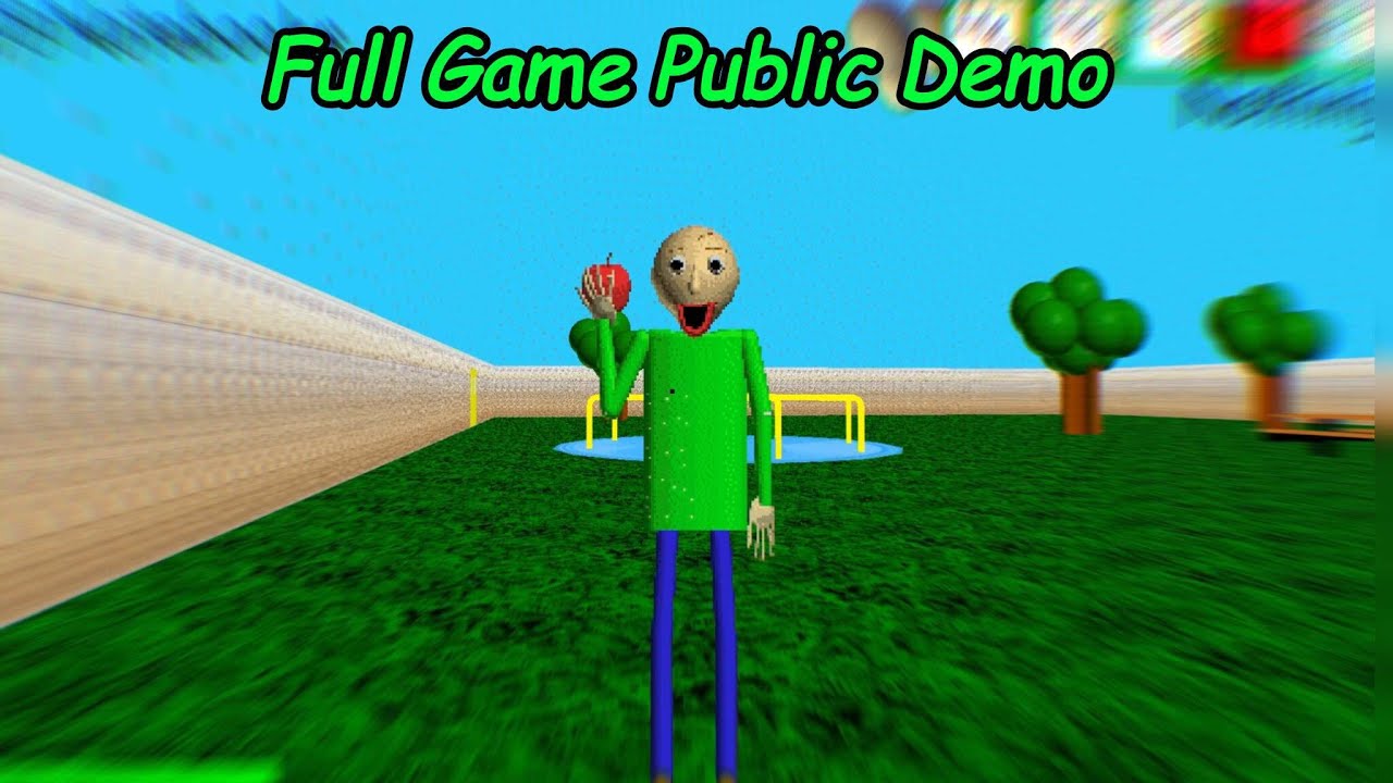 Baldi's Basics: Полная демоверсия игры. Геймплей.