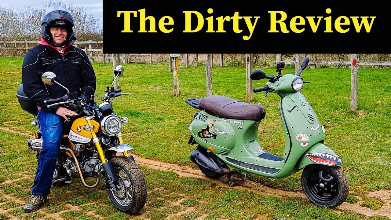 The Dirty Bike Review Vespa ET4 & Honda Monkey
