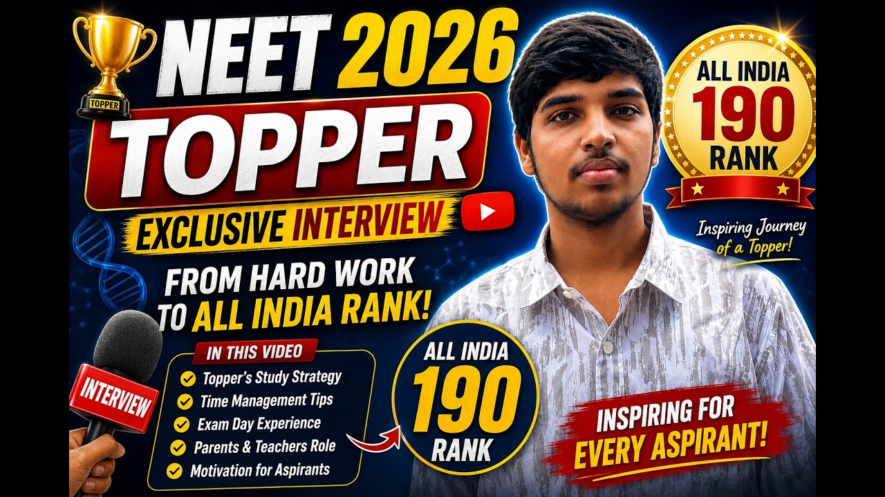 NEET 2026 AIR Success Story/NEET 2026 Rank/NEET 2026 AIR/Crack NEET 2027