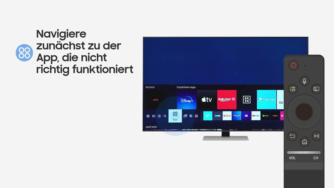 Samsung How To: Wenn eine App auf deinem Fernseher nicht funktioniert - Installiere die App neu