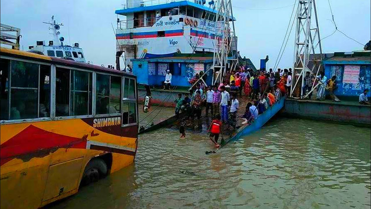 Elisha feri ghat ___জোয়ারে তলিয়ে গেছে ভোলার ইলিশা ফেরিঘাট /#sk ariyan vlog