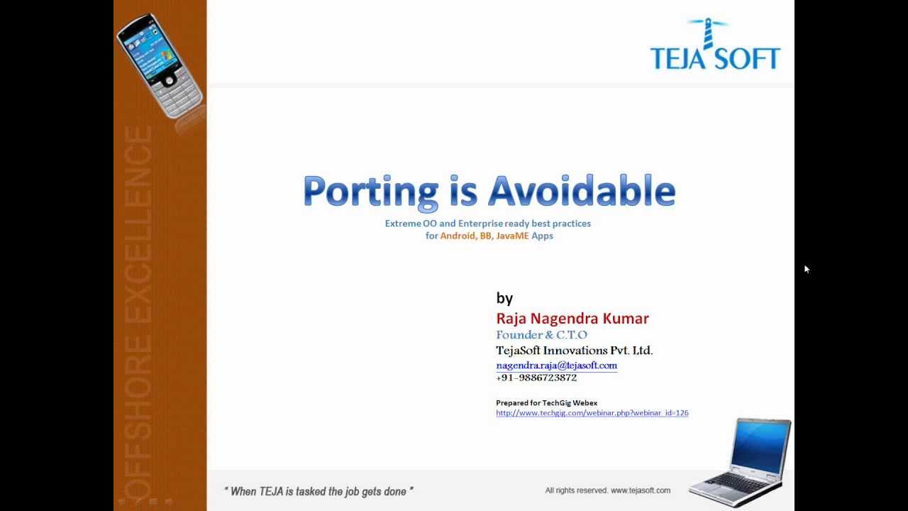 Porting is Avoidable - Introduction