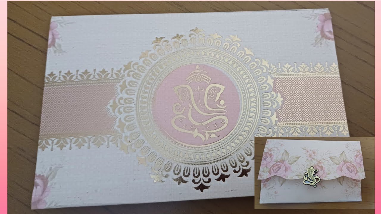 Convert wedding invitation card into gift cover...
