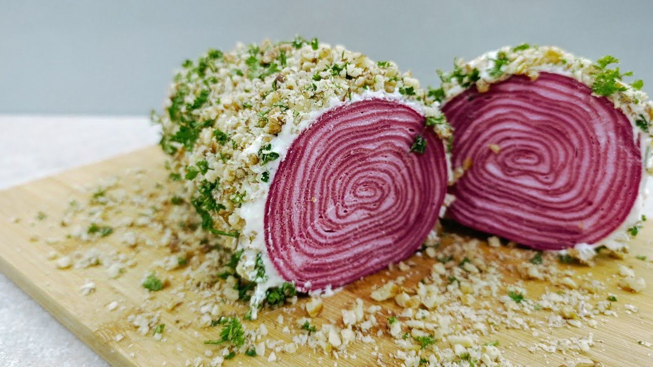 Самая Вкусная Закуска на Праздничный Стол! Не Пропустите! Свекольный Рулет с Начинкой!