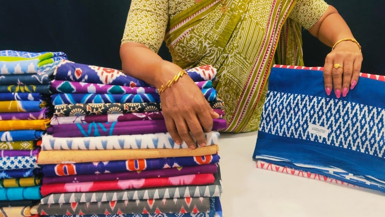 🍁Semi mul mul cotton sarees 🍁 with blouse collection 💐in offer price 🪴 just 540/-🌞 don't miss it 👆🏻