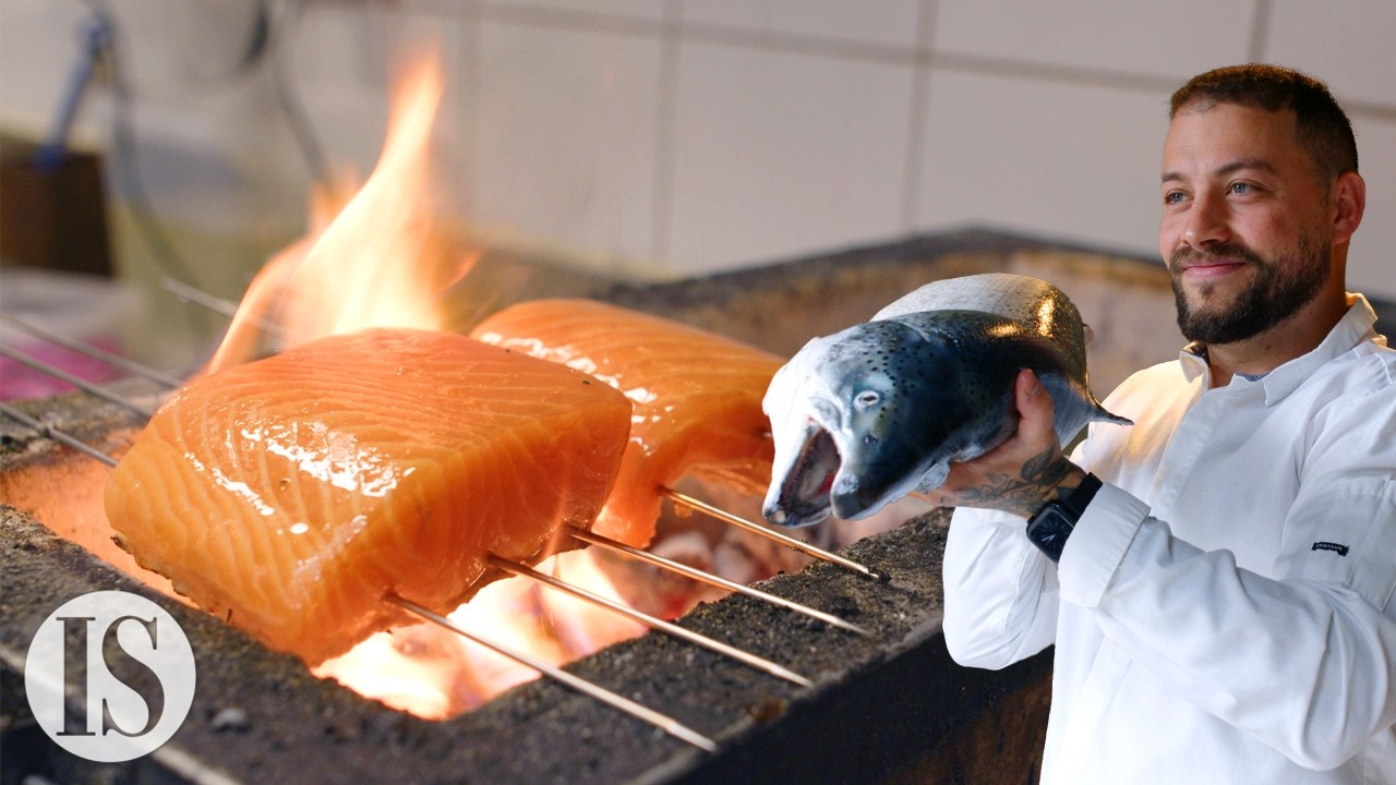 Cucinare un salmone intero in un ristorante Michelin norvegese con Andrea Selvaggini - Savage*