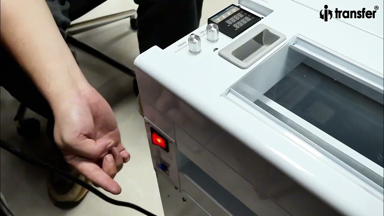 i-Transfer&reg;30 cm vertical powder shaker machine how to work with Single XP600 DTF PET Film printer