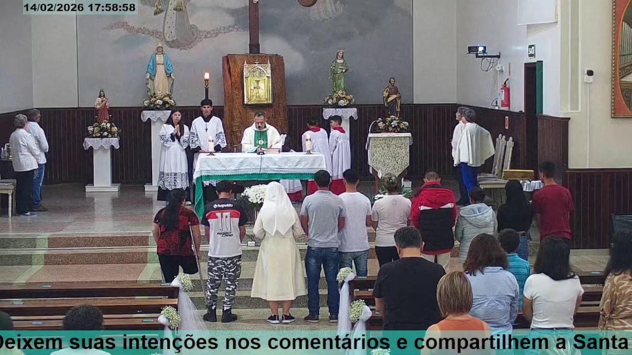 Transmissão da Santa Missa na Igreja Matriz de Santa Cecília - SC