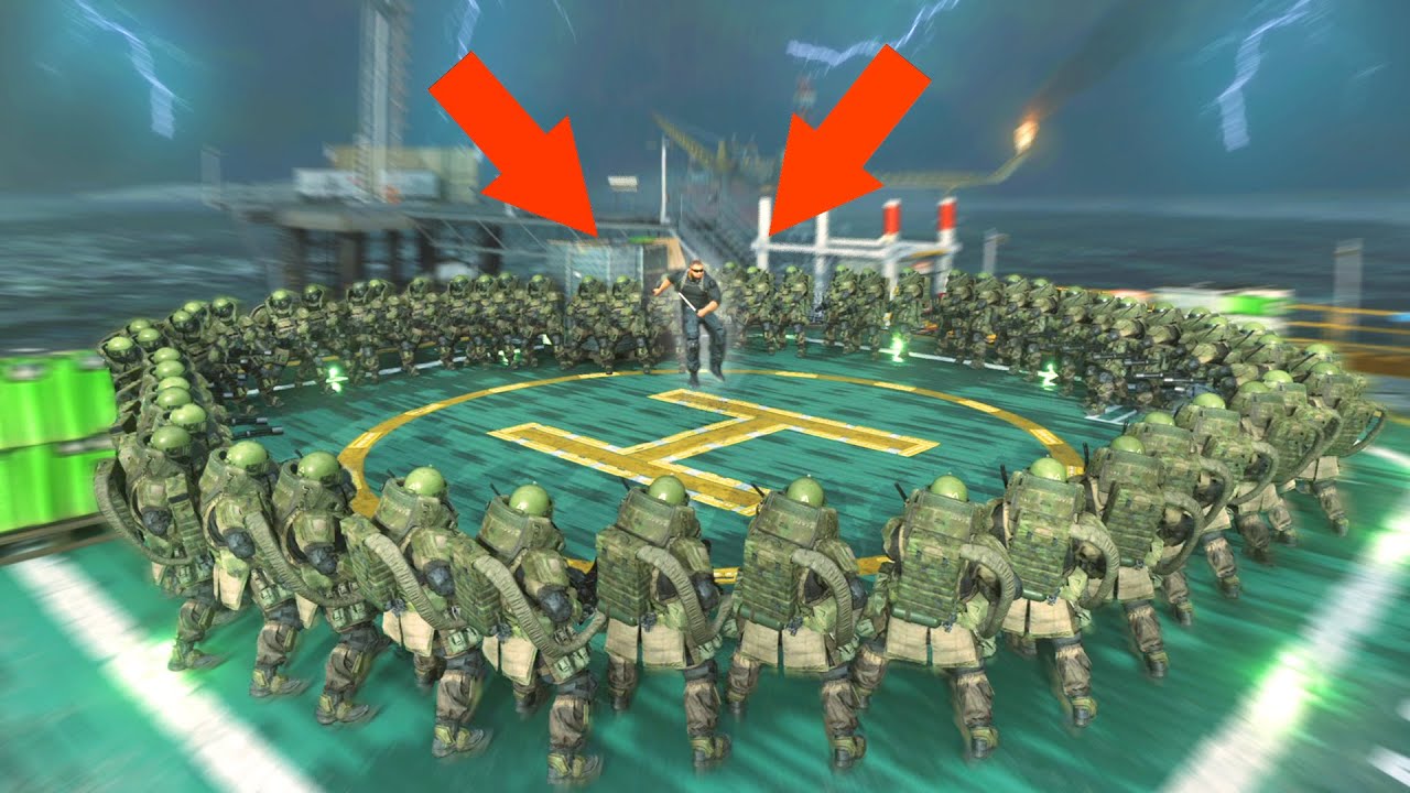All 19 WERE TRYING to PUSH ME OFF THE HELIPAD WITH JUGGERNAUT SUITS! HIDE N' SEEK ON MODERN WARFARE