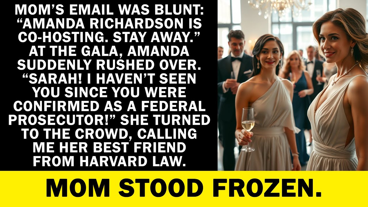 Mom said, “The congressman’s wife is hosting. I froze—it was my law school roommate.