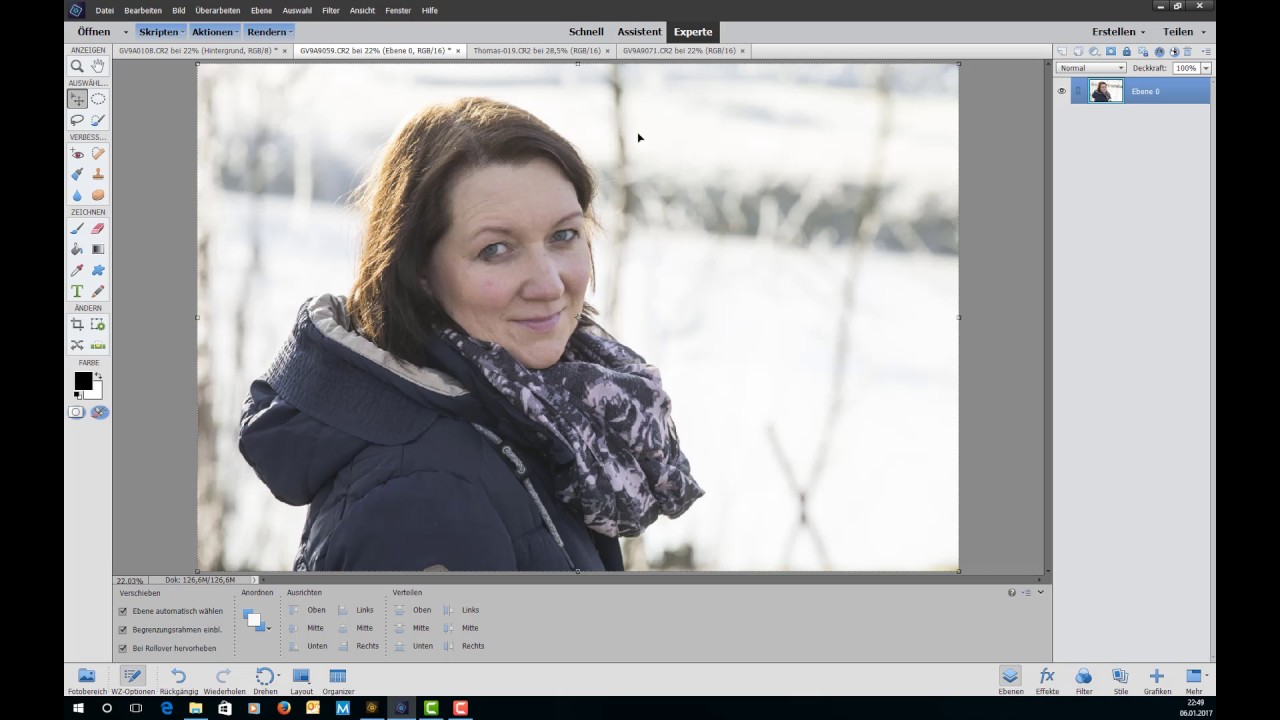 Adobe Photoshop Elements - Mehrfachbelichtung