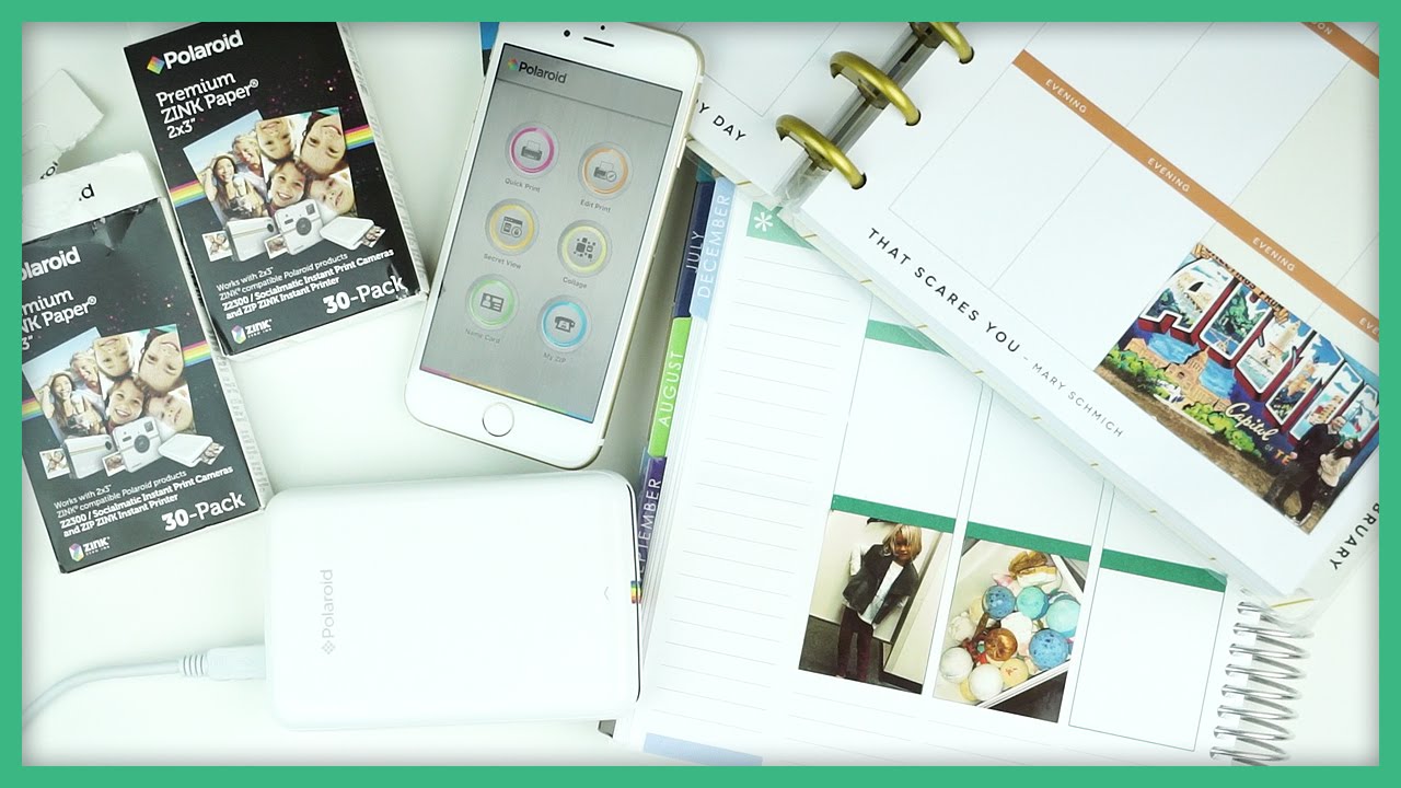 Portable Sticker Printer // Erin Condren & Polaroid