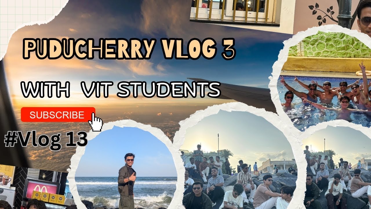 Puducherry Trip Part 3 🌊 | Boat 🚣 + Mangrove Forest 🌿 + White Town 🏛️ + Night Party 🎉 | VIT Chennai