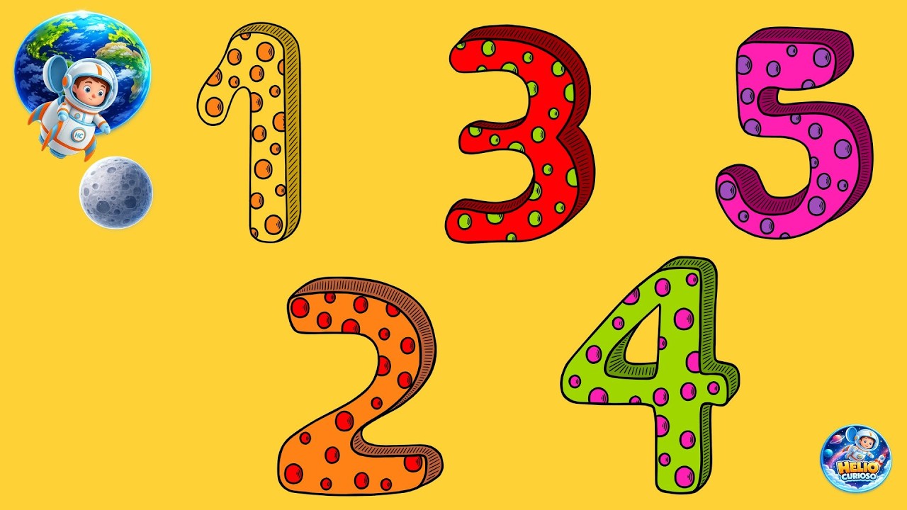 🚀 Aprende a CONTAR del 1 al 5 con Helio Curioso 🚀 | Números para niños 1️⃣2️⃣3️⃣4️⃣5️⃣