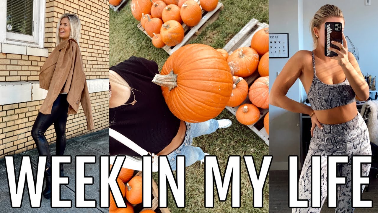 college week in my life | being productive, pumpkin patch, lots of hw