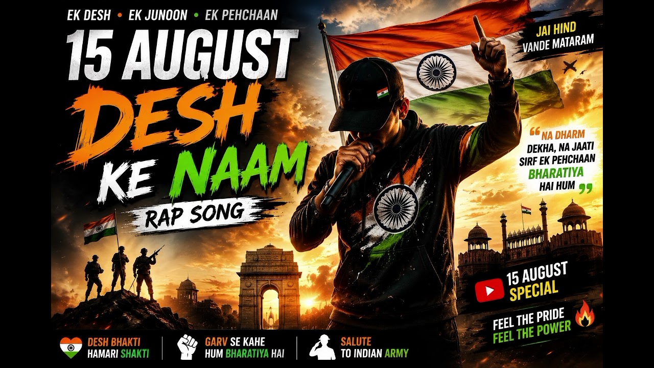 15 August Special 🇮🇳 | Desh Ke Naam | New Desh Bhakti Rap Song 2026 | Independence Day Song