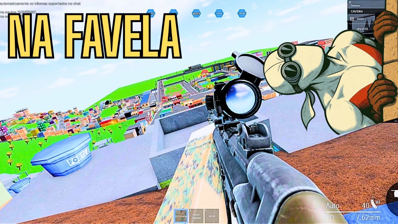 TESTEI ROBLOX FAVELA SEM QUERER (CPX DO TG)