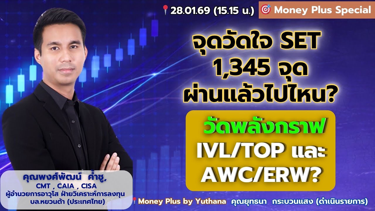จุดวัดใจ SET 1,345 จุด ผ่านแล้วไปไหน ? วัดพลังกราฟ IVL / TOP และ AWC / ERW ? คุณพงศ์พัฒน์ (280169)