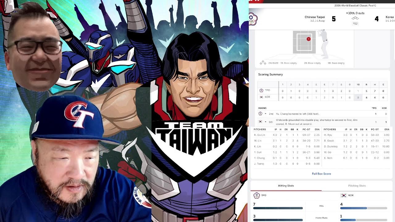 WBC 2026 LIVE: CHINESE TAIPEI VS KOREA