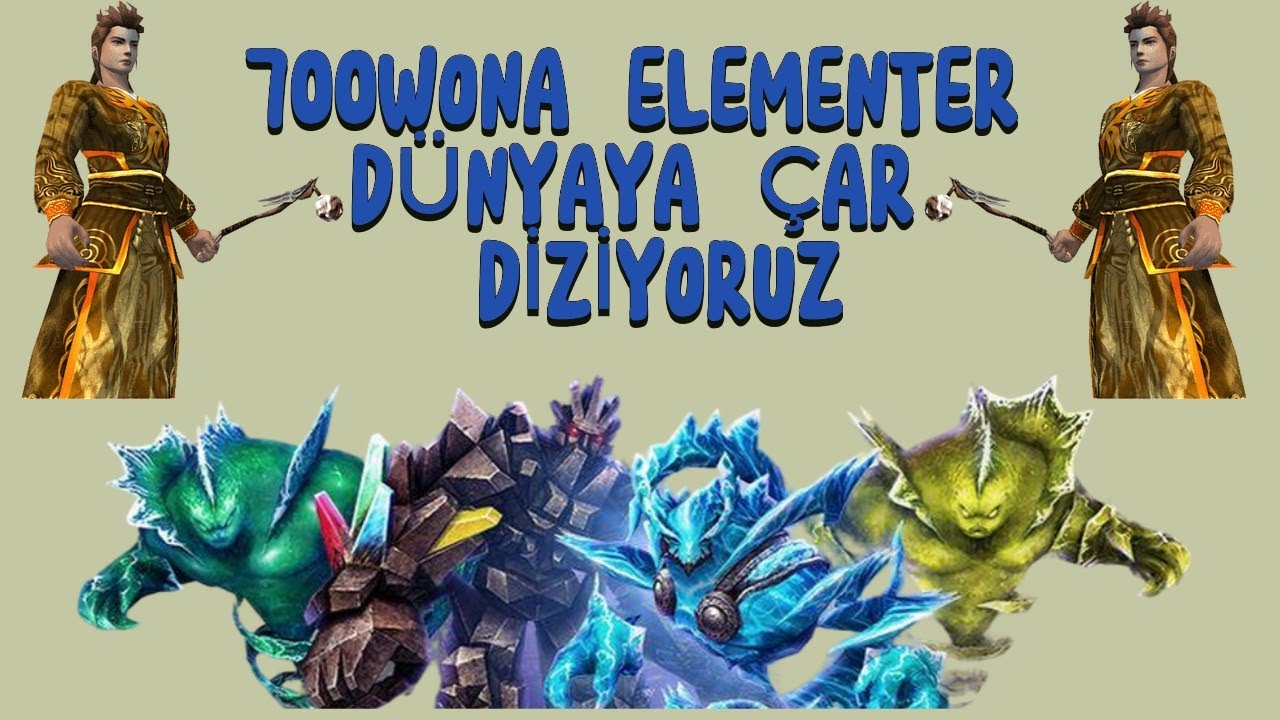 700 WONA ELEMENTER D&Uuml;NYAYA ŞAMAN DİZİYORUZ !