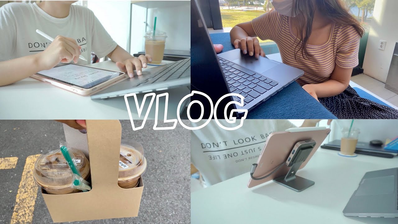 Life in Korea 🇰🇷 | studying at cafe, eating korean cold noodles, digital organizer | ft. Idenati
