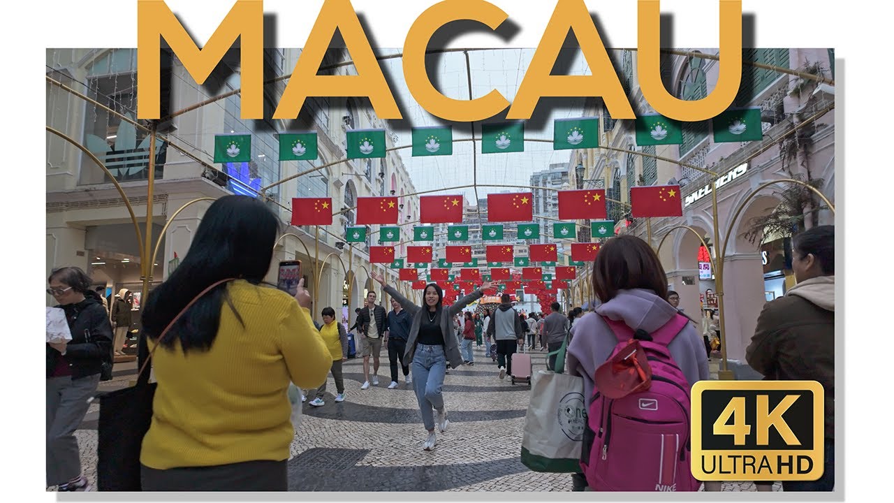 Sunset Walk Through Macau: From St. Paul’s Ruins to New Metro Trains | Macau in 4K