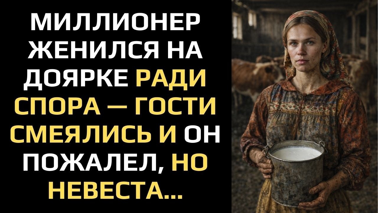 МИЛЛИОНЕР ЖЕНИЛСЯ НА ДОЯРКЕ РАДИ СПОРА — ГОСТИ СМЕЯЛИСЬ И ОН ПОЖАЛЕЛ, НО НЕВЕСТА...