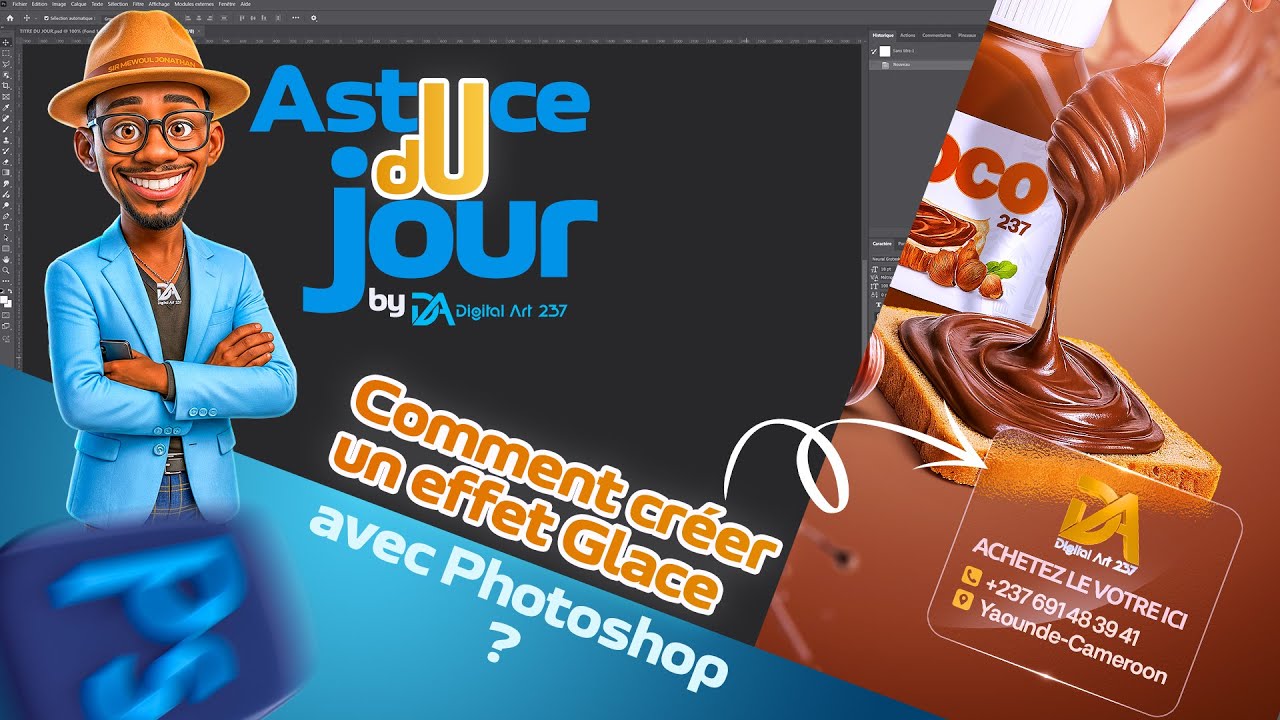 ASTUCE DU JOUR : EFFET GLACE AVEC ADOBE PHOTOSHOP