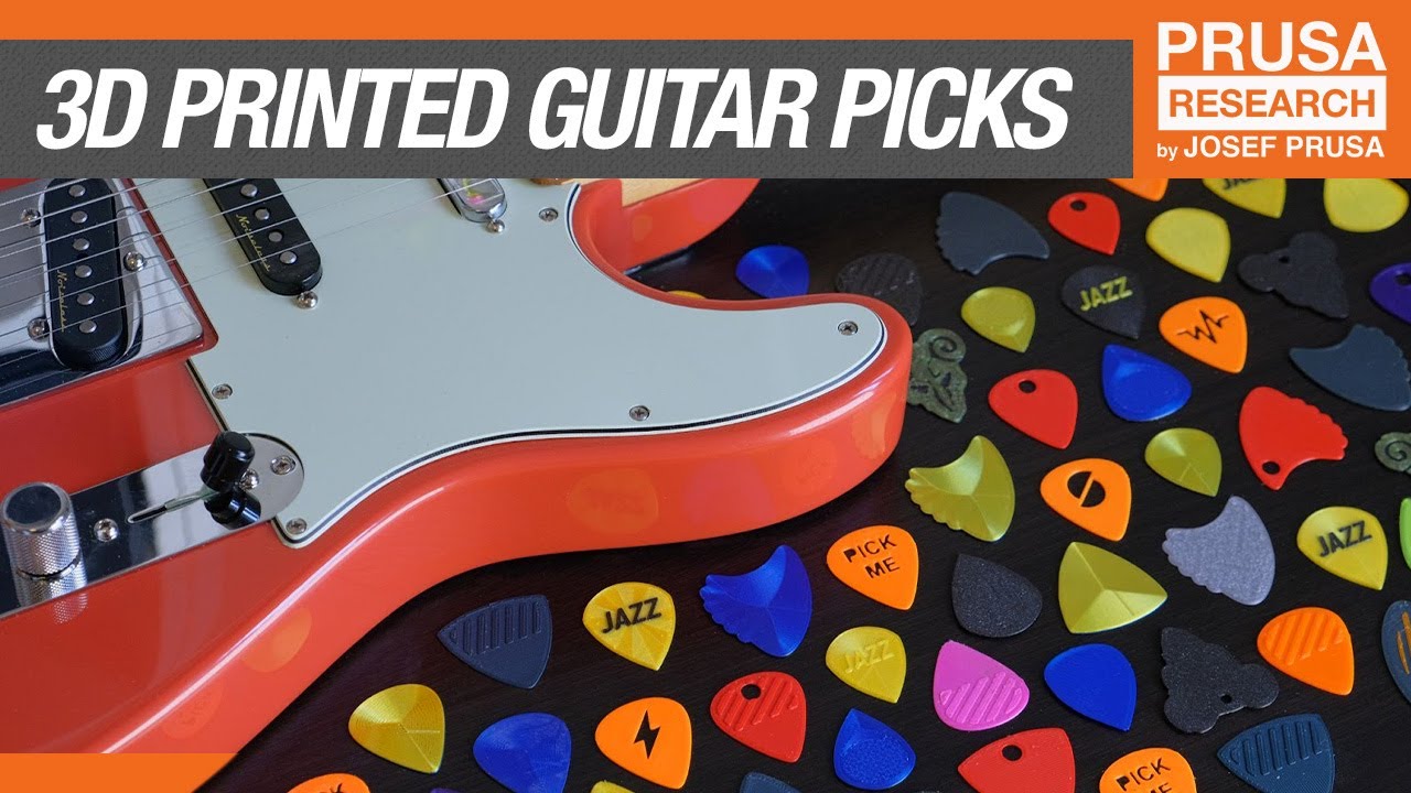 I 3D printed different guitar pick shapes and was surprised with the result