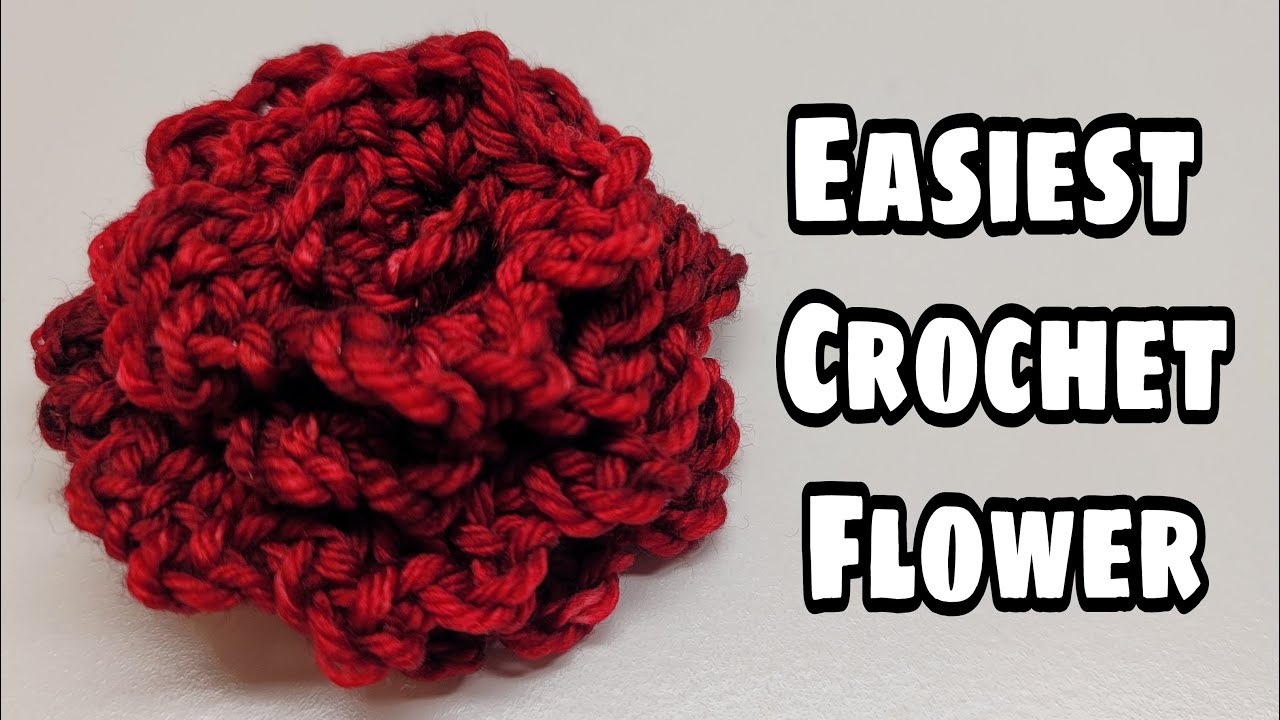 Crochet Flower Tutorial | EASY | Beginners