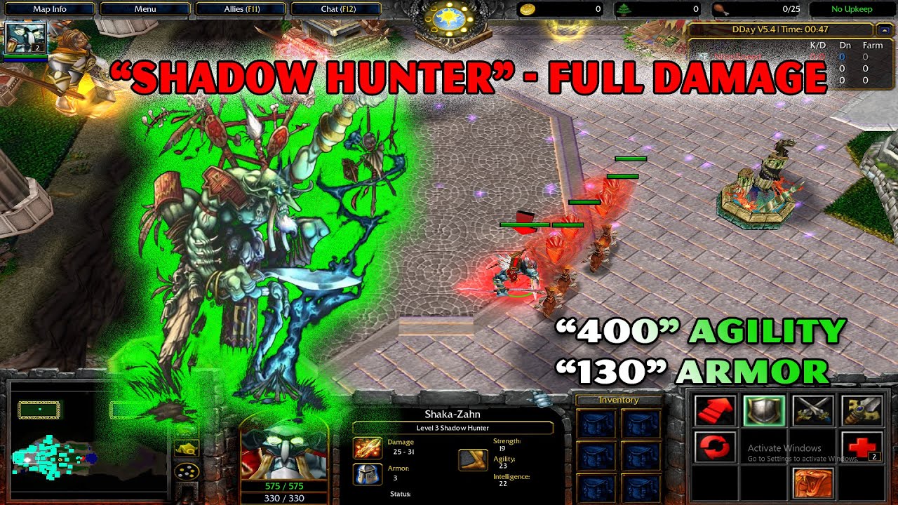 "Shadow Hunter" Đúc "Full Sách Agi" – Tốc Đánh Max, Damage Căng Đét