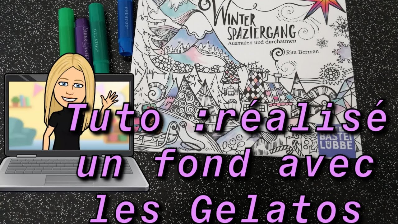 Tuto :réalisez vos fonds avec les gelatos (faber Castell)