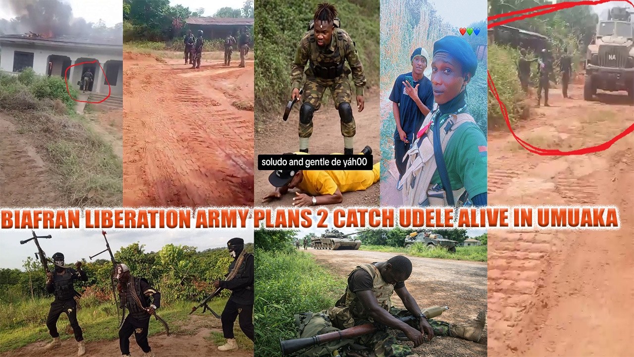 JUBILATIONS🤪 AS BIAFRAN LIBRATION COMMANDER GENTLE DE YAHOO 2 CATCH UDELE ALIVE 4 BURNING PPLES HOME