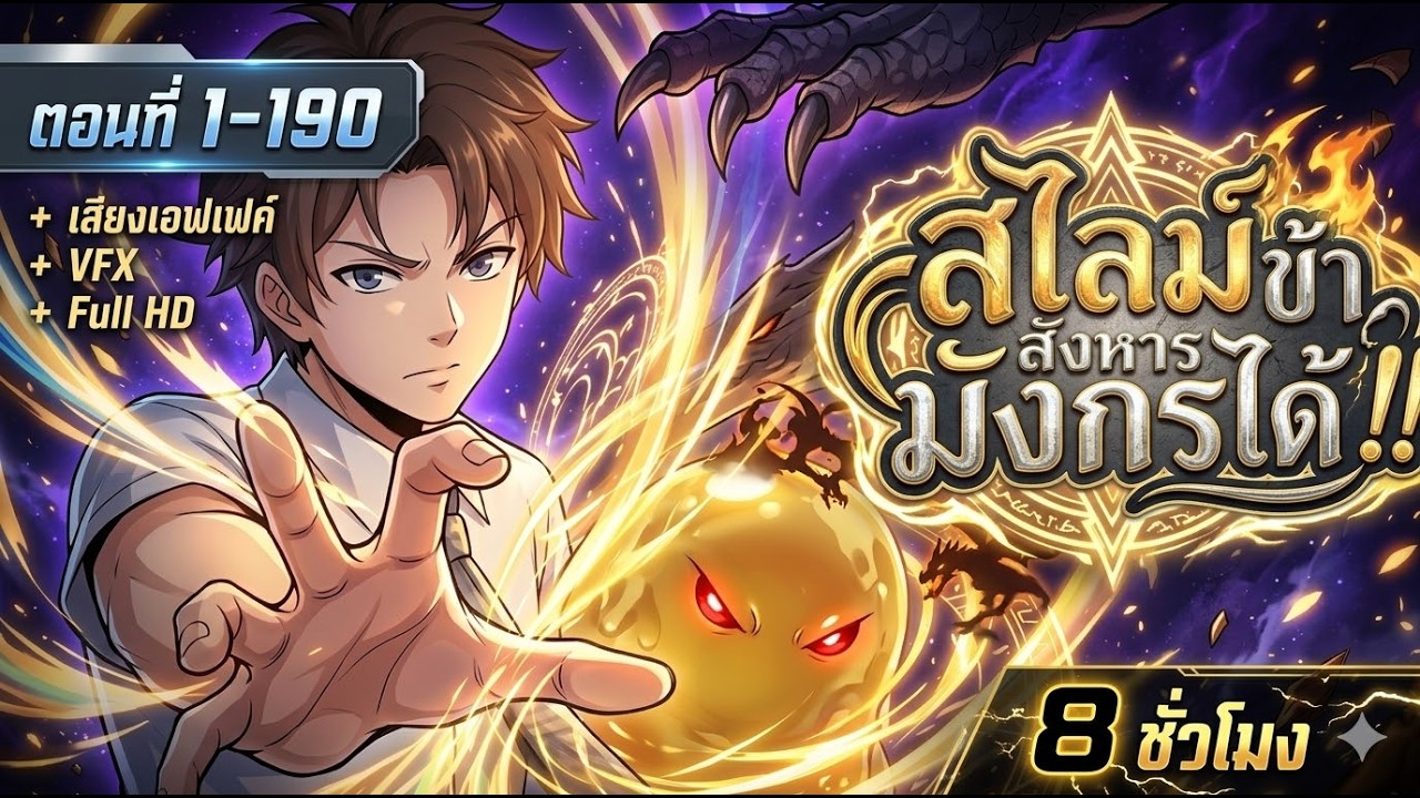 รวมตอนมังงะจีน : สไลม์ตัวเดียวตบมังกรยับ มันก็สมเหตุสมผลดีไม่ใช่เหรอ !? (ตอนที่ 1-190) #มังงะตอนยาว